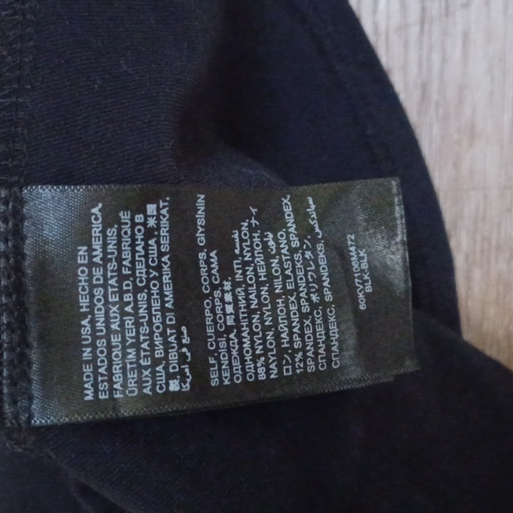 bebe Black Peplum Babydoll Top - Picture 3 of 3